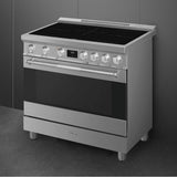 Smeg Professional Range, 36'' - Induction Matte Black