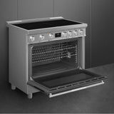 Smeg Professional Range, 36'' - Induction Matte Black