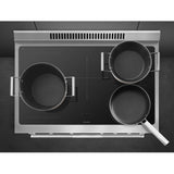 Smeg Professional Range, 36'' - Induction Matte Black