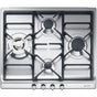 Smeg USA - Classic Series 60 cm (24'') Gas Cooktop. 4 Burners. Stainless Steel - Satin Stainless Steel