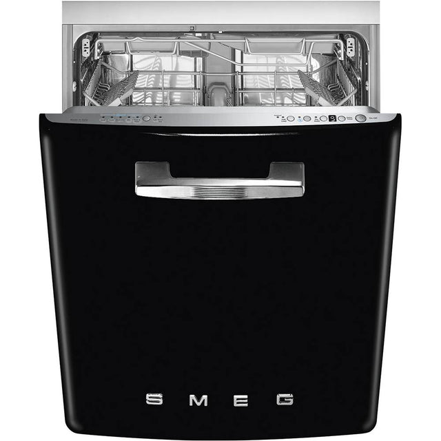 Smeg USA - Retro 24'' Dishwasher with Flexiduo. (10 plus Programs, Planetarium Wash). Black - Gloss Black