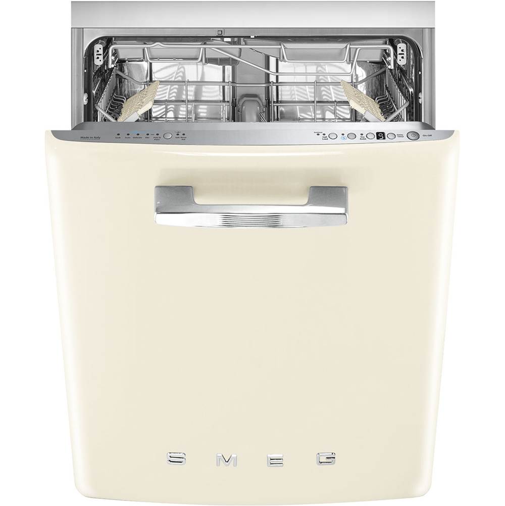 Smeg USA - Retro 24'' Dishwasher with Flexiduo. (10 plus Programs, Planetarium Wash). Cream - Gloss Cream
