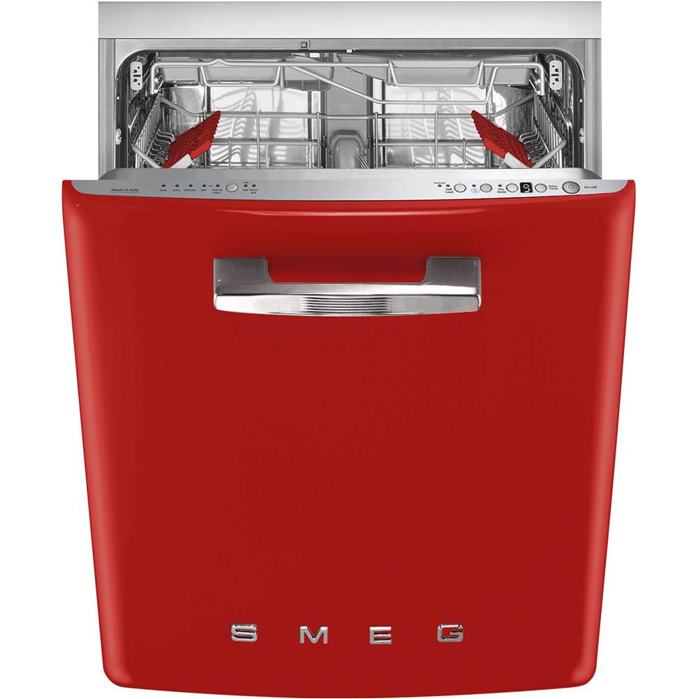 Smeg USA - Retro 24'' Dishwasher with Flexiduo. (10 plus Programs, Planetarium Wash). Red - Gloss Red