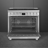 Professional Range Series 36'' Range. Dual Fuel. Stainless Steel