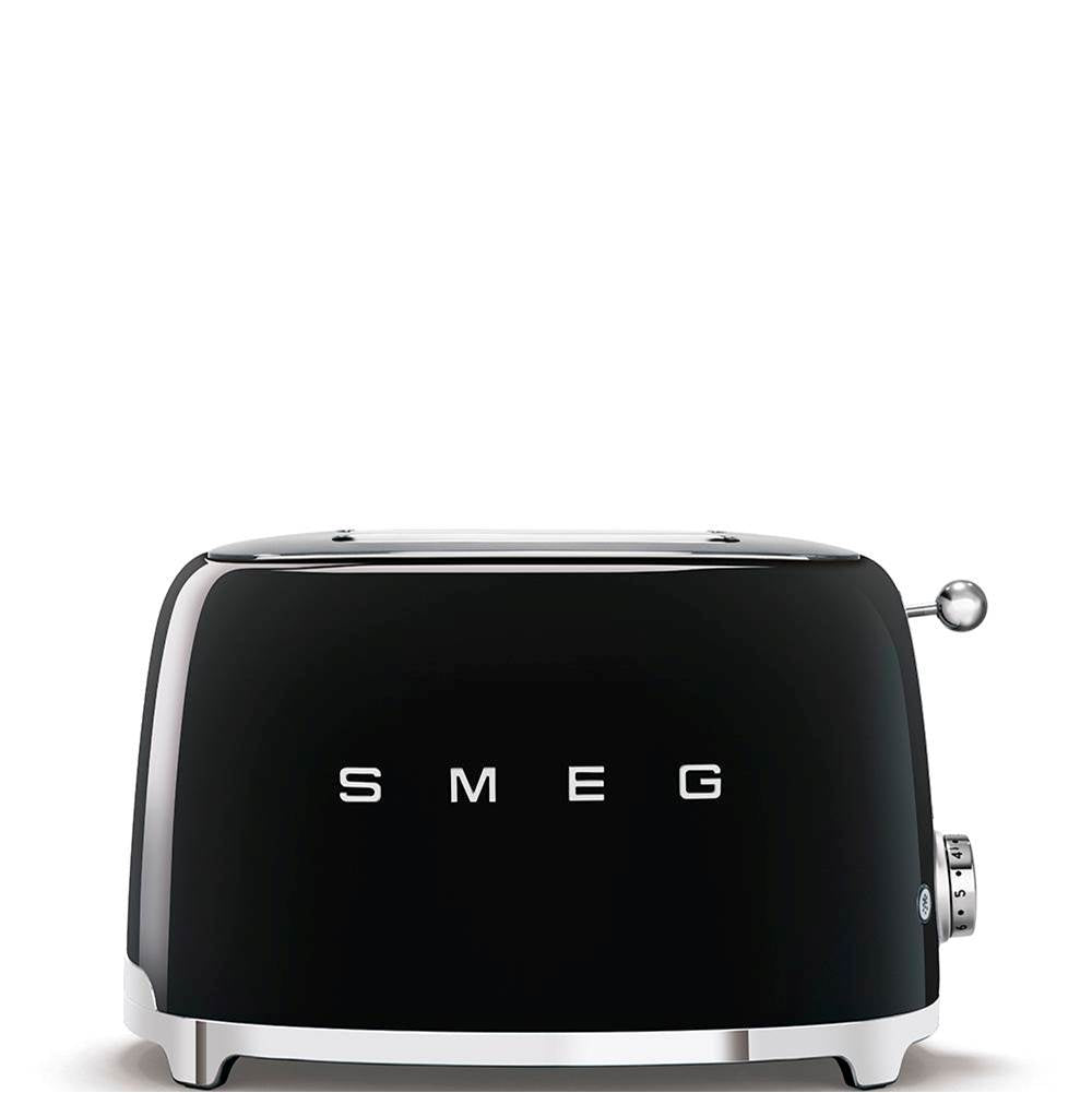 Smeg USA - 50's Retro Style Aesthetic 2 Slice Toaster - Black