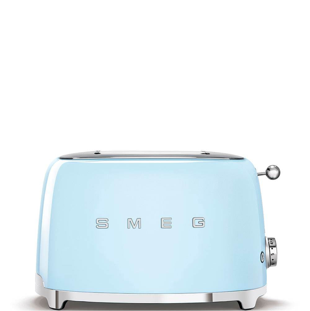 Smeg USA - 50's Retro Style Aesthetic 2 Slice Toaster - Pastel Blue