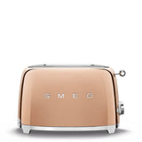 Smeg USA - 50's Retro Style Aesthetic 2 Slice Toaster - Rose Gold
