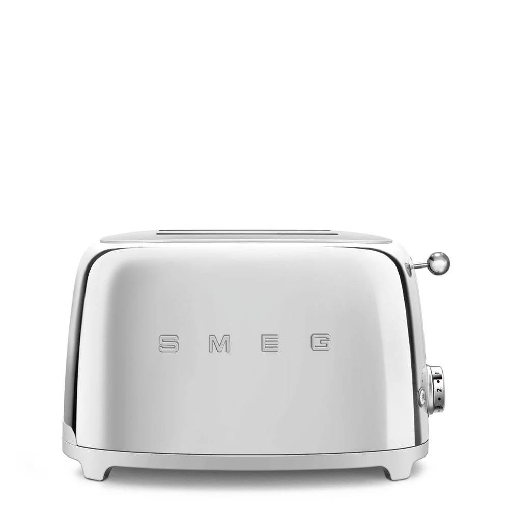 Smeg USA - 50's Retro Style Aesthetic 2 Slice Toaster - Stainless Steel