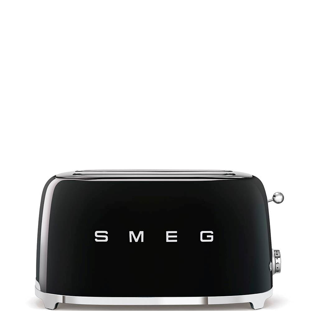 Smeg USA - 50's Retro Style Aesthetic 4 Slice Toaster - Black