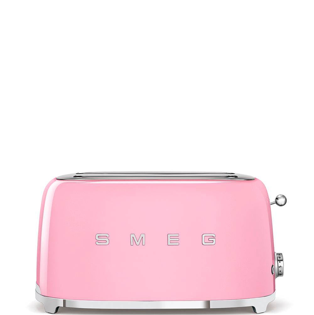 Smeg USA - 50's Retro Style Aesthetic 4 Slice Toaster - Pink