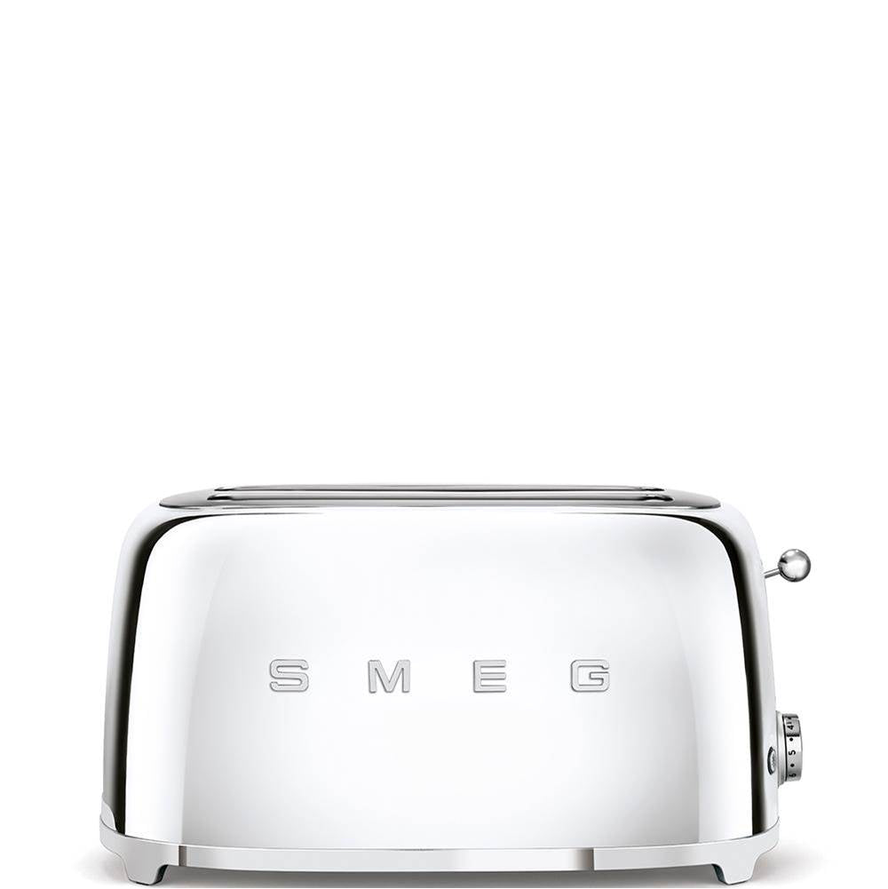 Smeg USA - 50's Retro Style Aesthetic 4 Slice Toaster - Stainless Steel