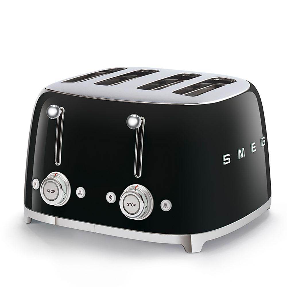 Smeg USA - 50's Retro Style 4X4 Toaster - Black