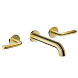 Santec - Wall Mount Widespread Lavatory - Satin Brass