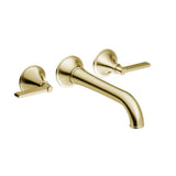 Santec - Wall Mount Widespread Lavatory - Satin Brass