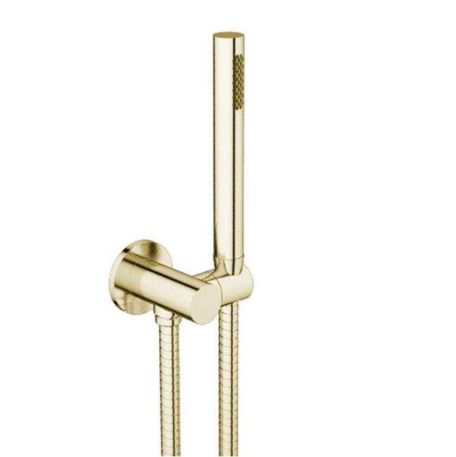 Santec - Hand Shower with Adjustable Bracket and Outlet - Satin Brass