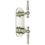 Santec - TRIM (Non-Shared Function) - 1/2'' Thermostatic Trim with Volume Control and 2-Way Diverter - Polished Nickel