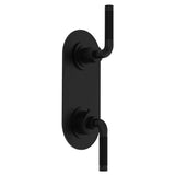 Santec - TRIM (Non-Shared Function) - 1/2'' Thermostatic Trim with Volume Control and 2-Way Diverter - Matte Black