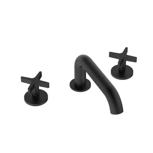 Santec - Widespread Lavatory Set - Matte Black