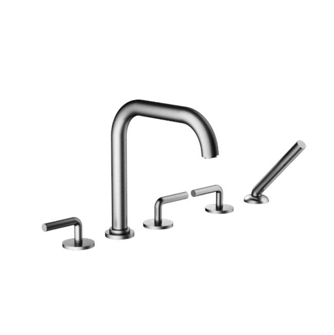 Santec - TRIM - Roman Tub Filler with Hand Shower - Satin Nickel