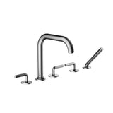 Santec - TRIM - Roman Tub Filler with Hand Shower - Satin Nickel