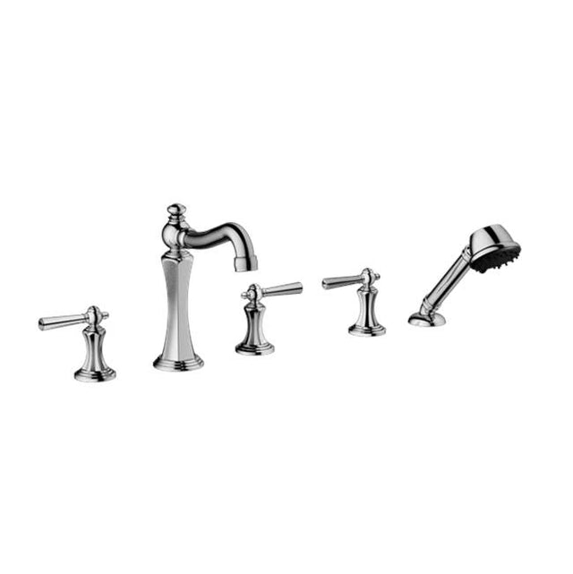 Santec - TRIM - Roman Tub Filler with Hand Shower - Satin Metallic Rose PVD