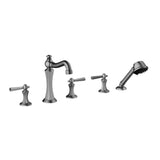 Santec - TRIM - Roman Tub Filler with Hand Shower - Satin Nickel