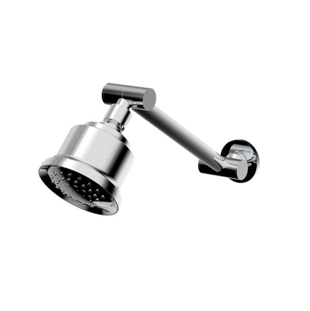 Santec - Multifunction Cylindrical Showerhead with Adjustable Arm and Flange - Satin Nickel