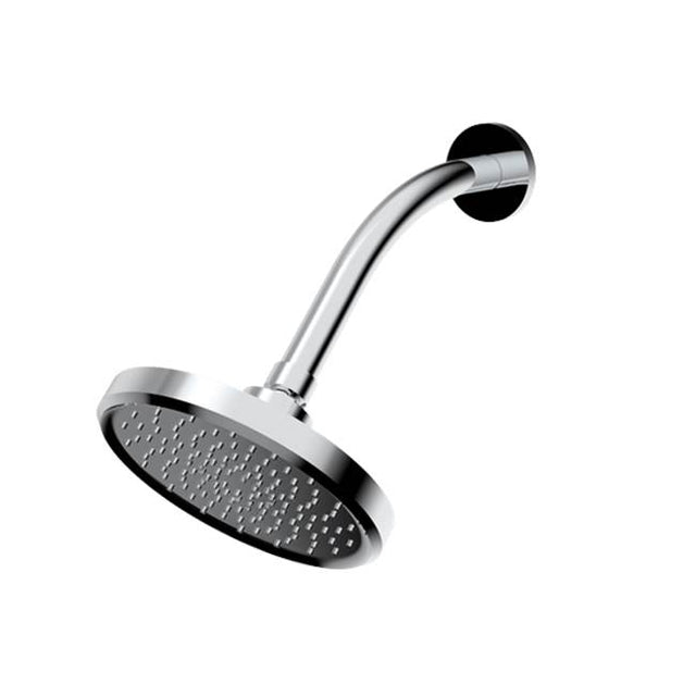 Santec - 6'' Single Function Showerhead with Arm and Flange - Matte Black