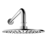 Santec - 8'' Round All Brass Rain Head with Arm and Flange - Satin Nickel