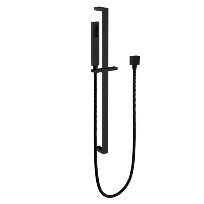 Santec - Hand Shower with Slide Bar and Supply Elbow - Matte Black