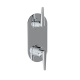 Santec - TRIM (Non-Shared Function) - 1/2'' Thermostatic Trim with Volume Control and 2-Way Diverter - Polished Chrome