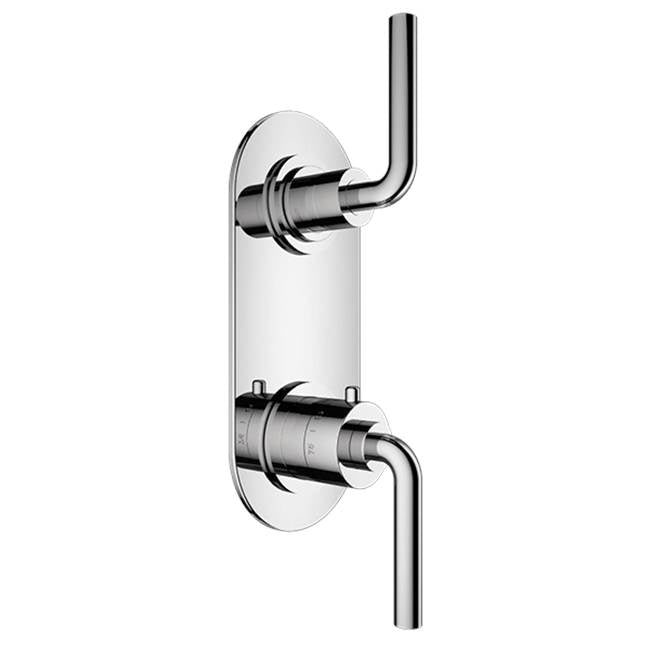 Santec - TRIM (Non-Shared Function) - 1/2'' Thermostatic Trim with Volume Control and 3-Way Diverter - Matte Black