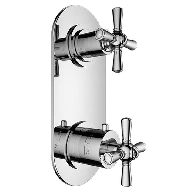 Santec - TRIM (Non-Shared Function) - 1/2'' Thermostatic Trim with Volume Control and 2-Way Diverter - Satin Metallic Rose PVD
