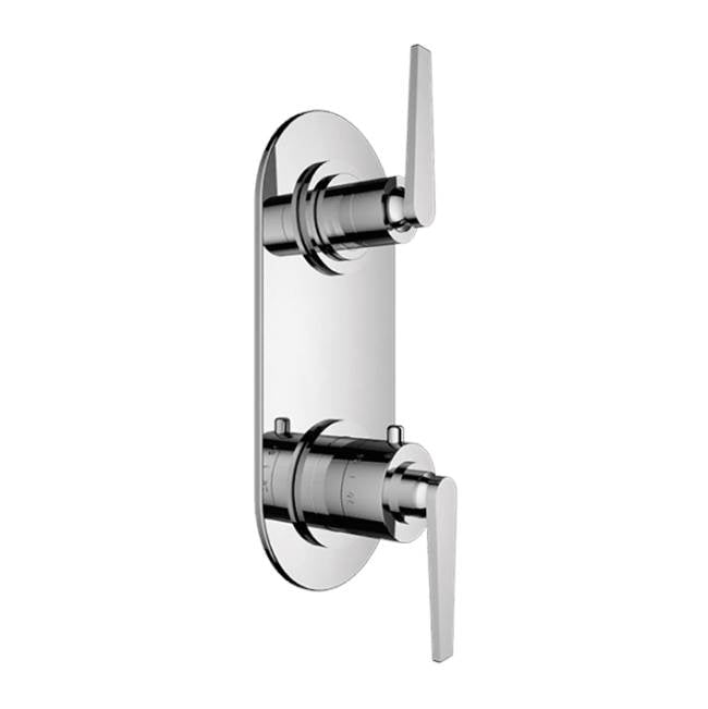 Santec - TRIM (Shared Function) - 1/2'' Thermostatic Trim with Volume Control and 3-Way Diverter - Satin Metallic Rose PVD
