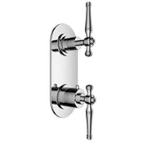 Santec - TRIM (Non-Shared Function) - 1/2'' Thermostatic Trim with Volume Control and 2-Way Diverter - Satin Gold