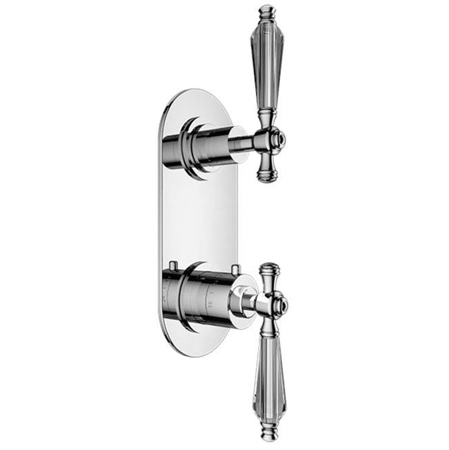 Santec - TRIM (Shared Function) - 1/2'' Thermostatic Trim with Volume Control and 2-Way Diverter - Satin Metallic Rose PVD