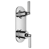 Santec - TRIM (Non-Shared Function) - 1/2'' Thermostatic Trim with Volume Control and 2-Way Diverter - Satin Brass