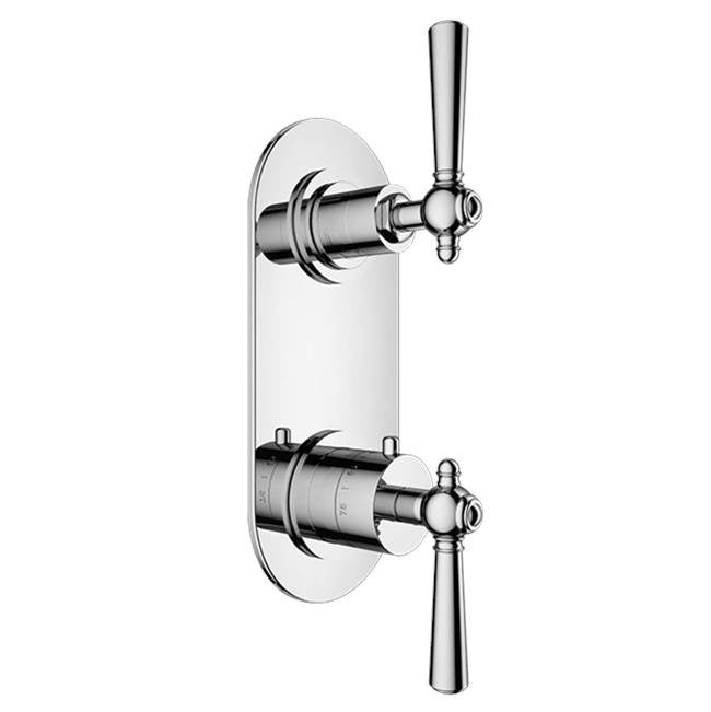 Santec - TRIM - 1/2'' Thermostatic Trim with One Way Volume Control - Satin Nickel