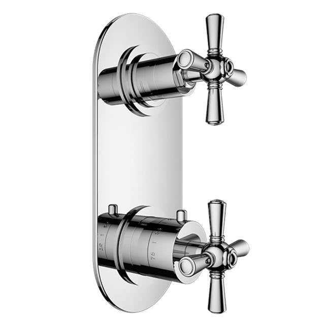 Santec - TRIM - 1/2'' Thermostatic Trim with One Way Volume Control - Satin Nickel