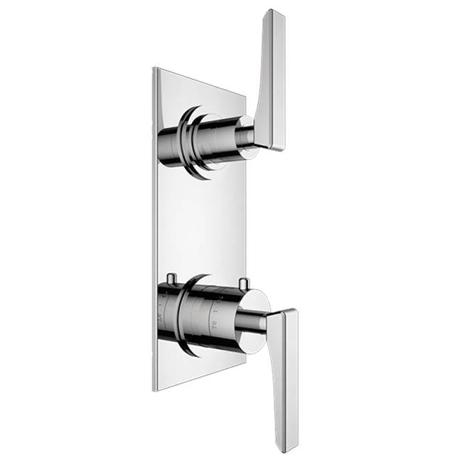 Santec - TRIM (Shared Function) - 1/2'' Thermostatic Trim with Volume Control and 2-Way Diverter - Satin Nickel