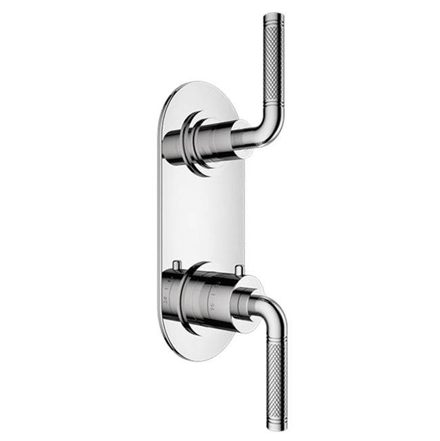 Santec - TRIM (Shared Function) - 1/2'' Thermostatic Trim with Volume Control and 2-Way Diverter - Matte Black
