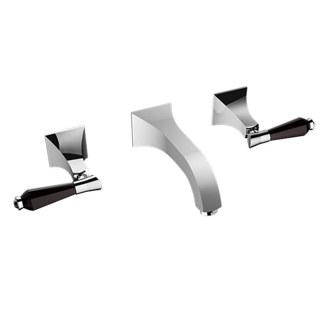 Santec - Wall Mount Widespread Lavatory - Satin Metallic Rose PVD