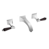 Santec - Wall Mount Widespread Lavatory - Satin Nickel