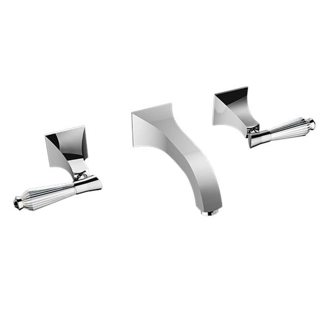 Santec - Wall Mount Widespread Lavatory - Satin Metallic Rose PVD