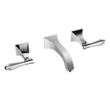 Santec - Wall Mount Widespread Lavatory - Satin Metallic Rose PVD