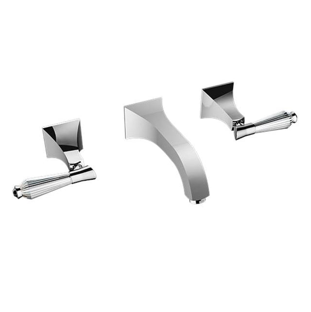 Santec - Wall Mount Widespread Lavatory - Satin Metallic Rose PVD