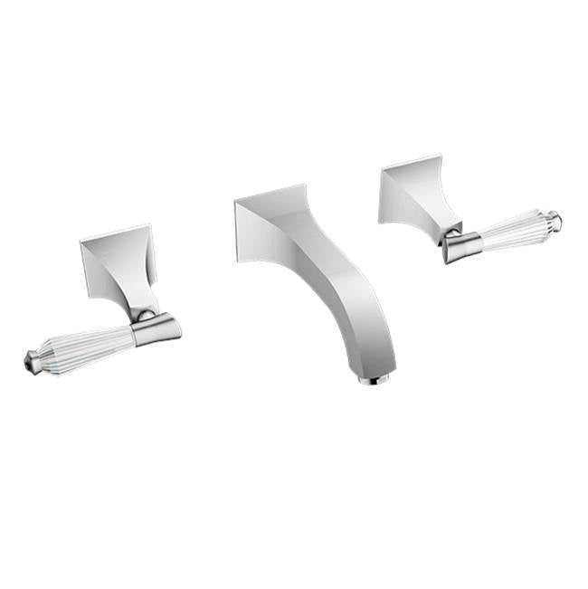 Santec - Wall Mount Widespread Lavatory - Satin Nickel