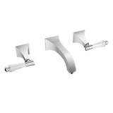 Santec - Wall Mount Widespread Lavatory - Satin Nickel