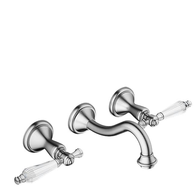 Santec - Wall Mount Widespread Lavatory - Satin Nickel