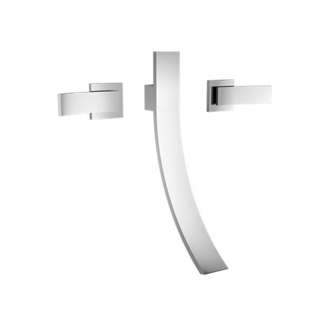Santec - Wall Mount Widespread Lavatory - Satin Metallic Rose PVD